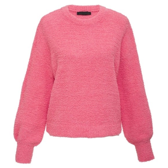 Sanctuary Plush Crew Neck Sweater • Strawberry Creme • Worn Twice • Small - Picture 2 of 3